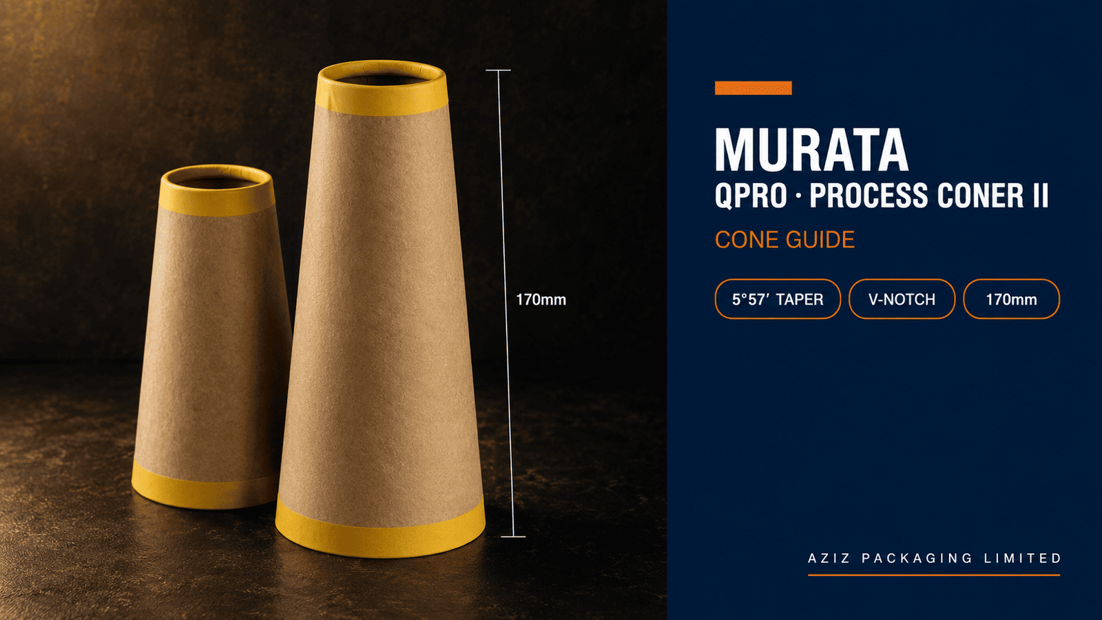 Paper Cone Compatibility Guide for Murata QPRO, Process Coner II, and Mach Splicer