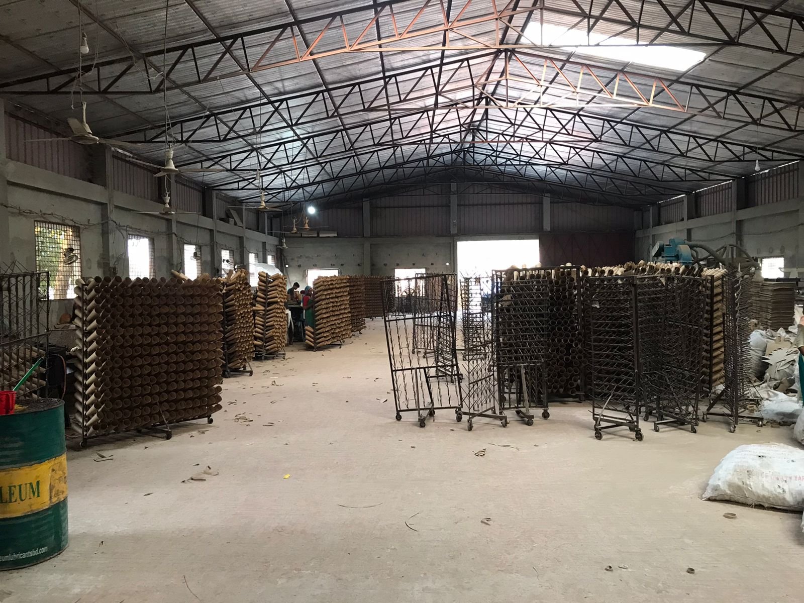 Inside the factory
